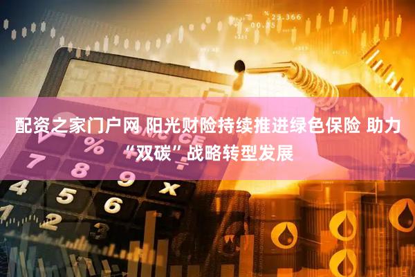 配资之家门户网 阳光财险持续推进绿色保险 助力“双碳”战略转型发展